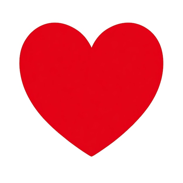 A photo minimalist heart clipart red outline