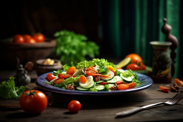 photo of mix Vegetables on plate