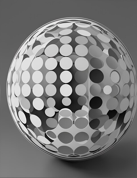 Photo of a monochromatic sphere captured in black and white photography