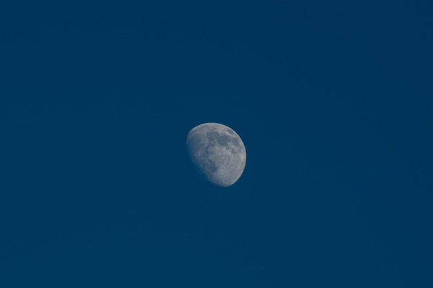 Photo of the moon in the sky