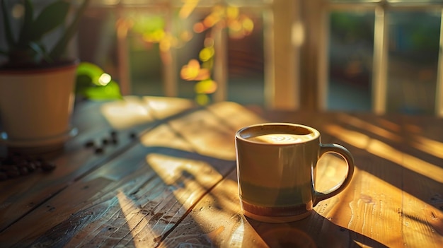 Photo of a Morning Ritual Espresso Aroma Awakening the Day