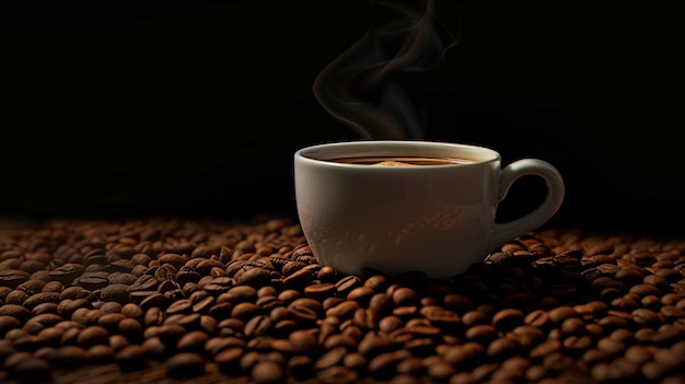 Photo of a Morning Ritual Espresso Aroma Awakening the Day