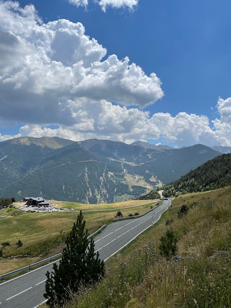 Photo of mountains and road