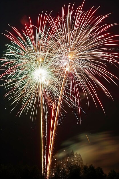 Photo of New Years fireworks in the sky