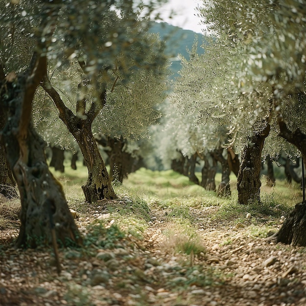 photo of an olive grove