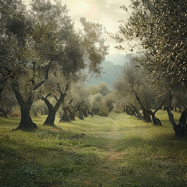 photo of an olive grove