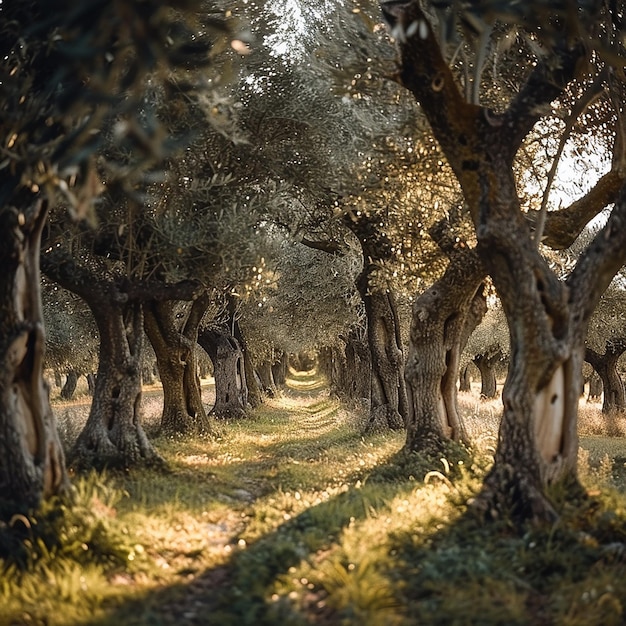 photo of an olive grove