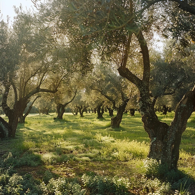 photo of an olive grove