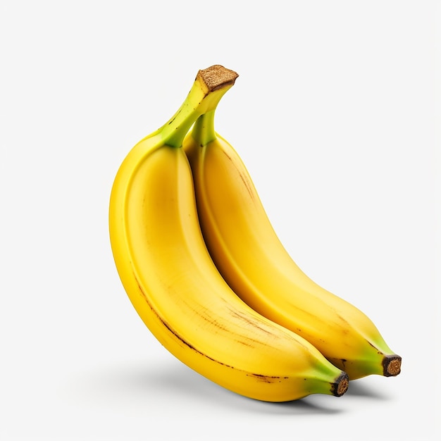 photo of one banana fruit ai generated white background