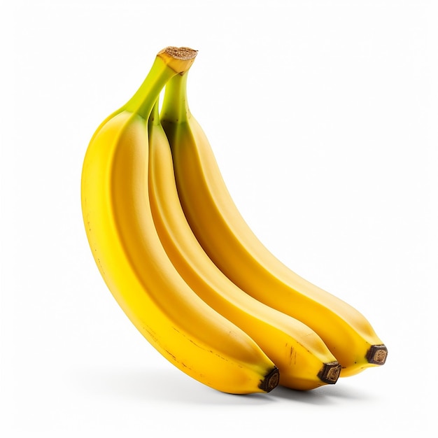 photo of one banana fruit ai generated white background