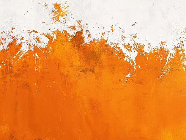 Photo photo of orange and white paint on a white surface