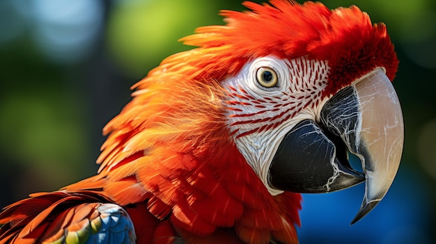 photo picture of a parrot posing at generated by AI