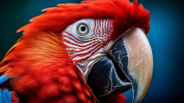 photo picture of a parrot posing at generated by AI