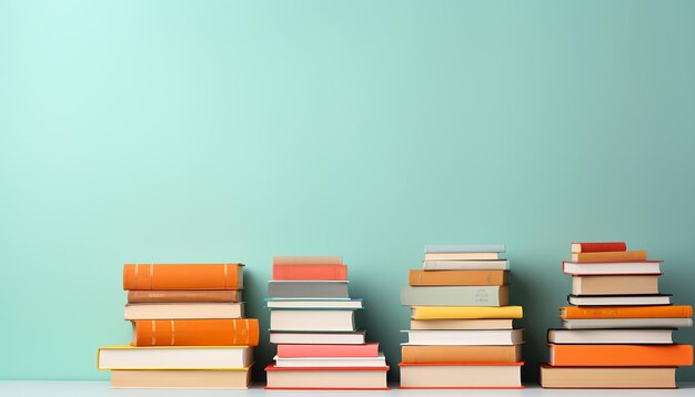 photo pile of paperback books on a table