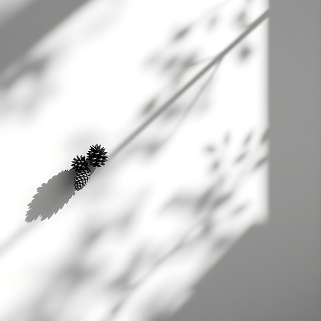 Photo of Pinecone Cluster Shadows Spiky Overlapping Shadows With a Detailed Texture High Contrast