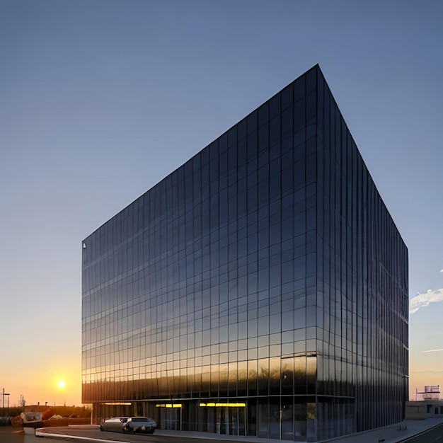 Photo positive outlook for the economy a contemporary office building and a gorgeous sky