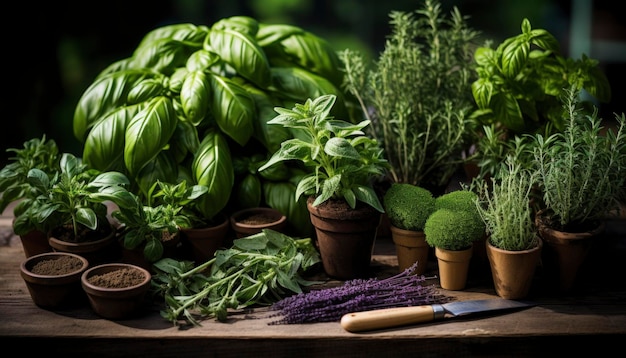 Photo of potted houseplants