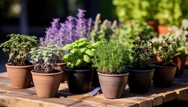 Photo of potted houseplants