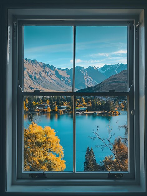 Photo photo of queenstown new zealand calming place lifestyle concept