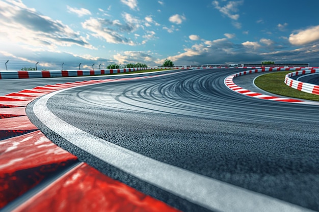 Photo of A race car track with loops ramps and speed boosters