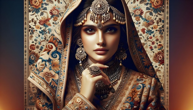 Photo real as Timeless Elegance Celebrate the beauty of traditional attire a tapestry of culture and