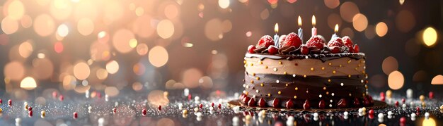 Photo realistic birthday cake centerpiece concept with high resolution image showcasing stunning be