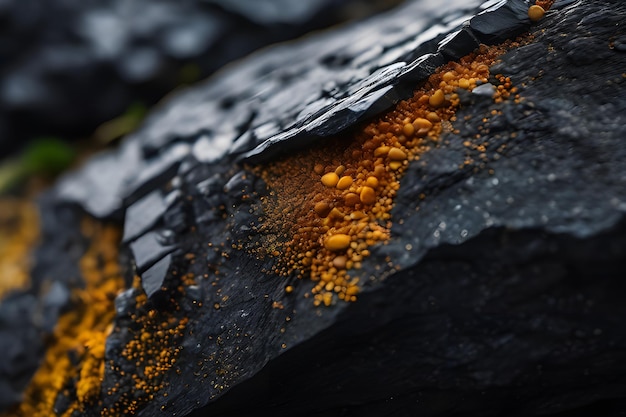 Photo of a realistic closeup of a group of natural stones