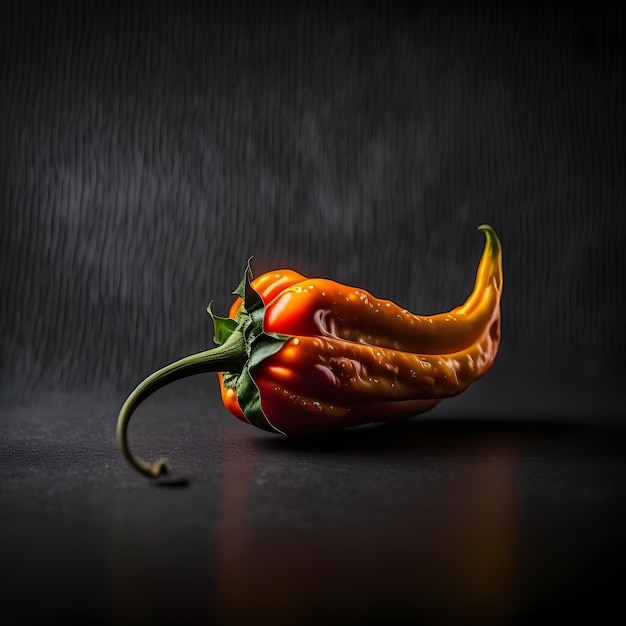 Photo Red Chilli Pepper on Dark Surface Photography