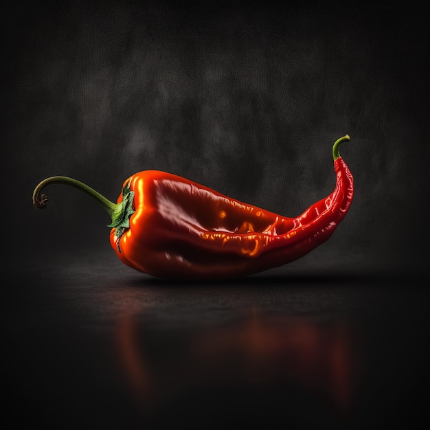 Photo Red Chilli Pepper on Dark Surface Photography