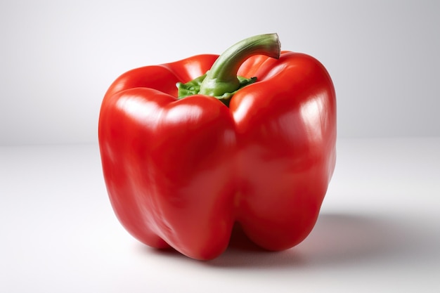 Photo of red peppers with white background and very smooth