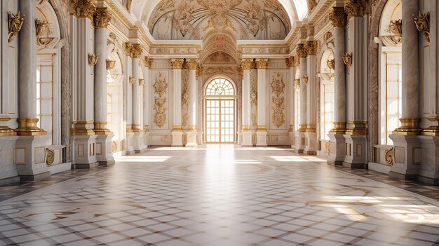 Photo of the room featuring the interior design of the Palace of Versaille France