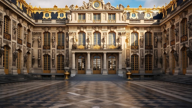 Photo of the room featuring the interior design of the Palace of Versaille France