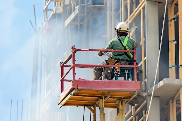 Photo safety body construction working at height