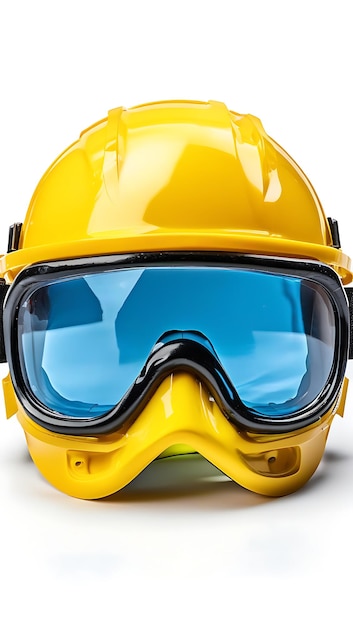 Photo photo of safety goggles isolated on white glossy background