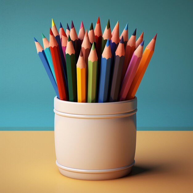 Photo of school stationary items on table