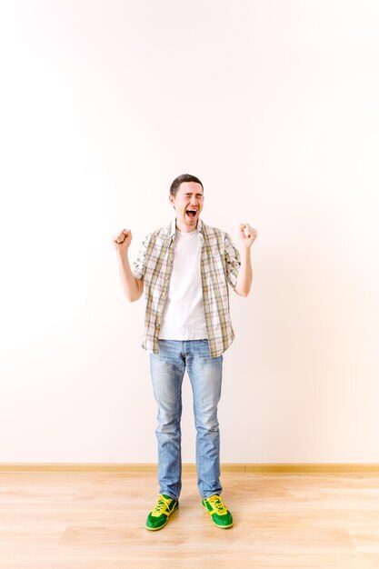 Photo of screaming young man