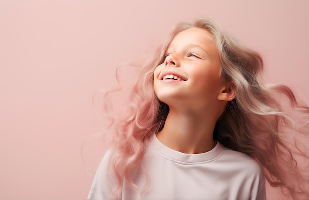 Photo of smiling girl celebrating children's day