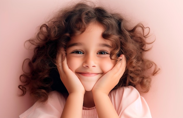 Photo of smiling girl celebrating children's day