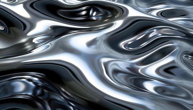 Photo photo of smooth glossy metallic texture with reflective surfaces