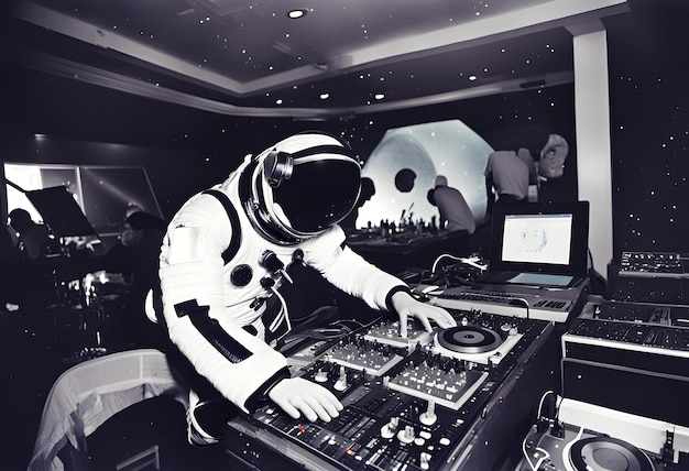 Photo of spaceman djing