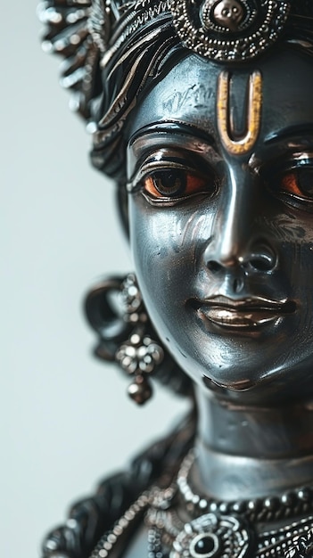 Photo photo of a statue of an ancient hindu god