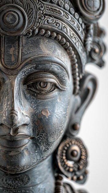 Photo photo of a statuphoto of a statue of an ancient hindu gode of an ancient hindu god