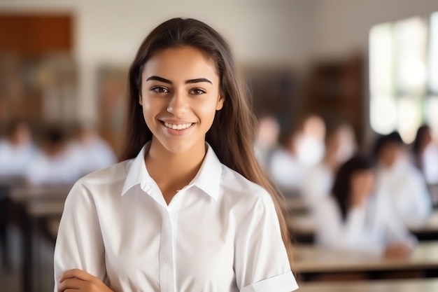 Photo of student wearing uniform