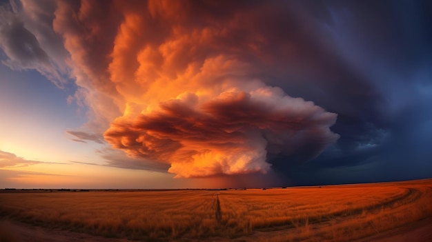 Photo Of Summer A Nimbus Clouds During Sunset