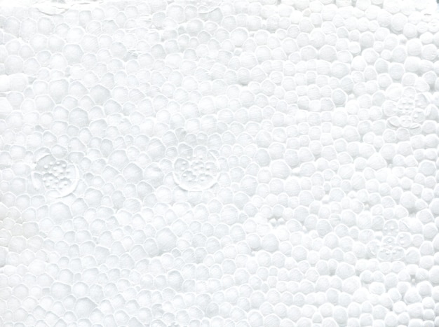 Photo texture polystyrene foam white color