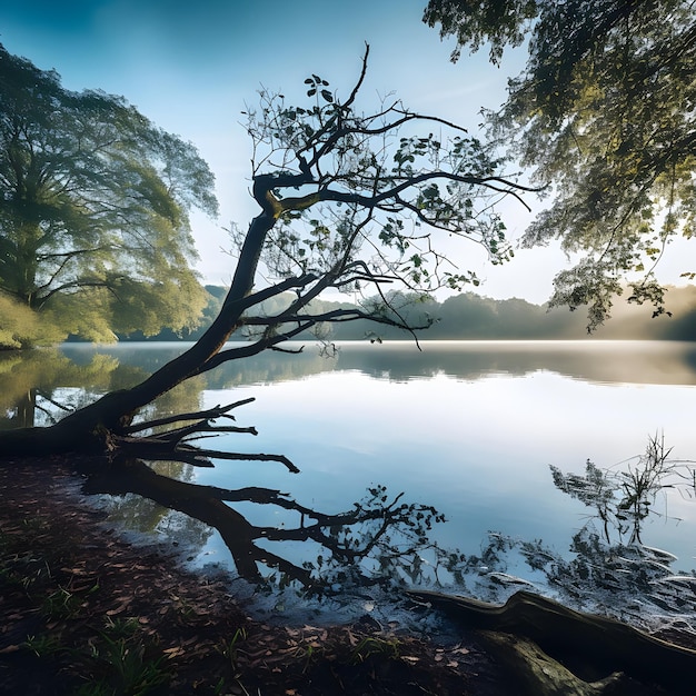 Photo Tranquil Lakeside