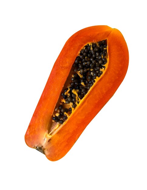 Photo photo tropical fruit papaya on a white background isolate