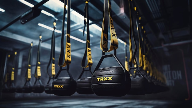 Photo a photo of a trx suspension training system