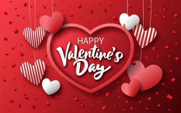 Photo valentines day background or valentines day concept generative ai