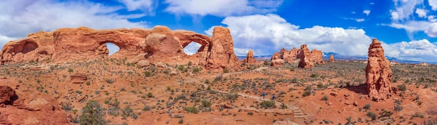 A photo of the valley of fire in arches national park